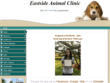 Tablet Screenshot of eastsideanimalclinic.com